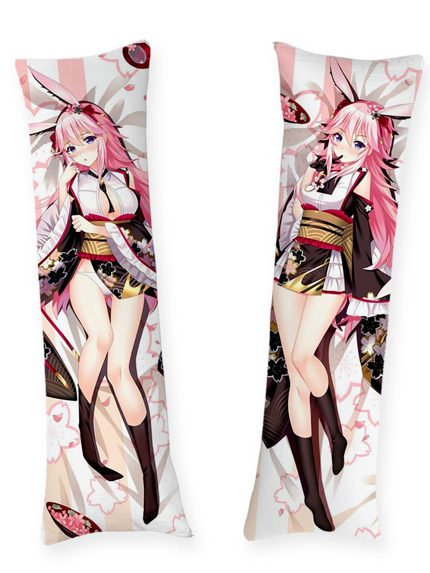 Dakimakura Yae Sakura Kimono Nero Floreale