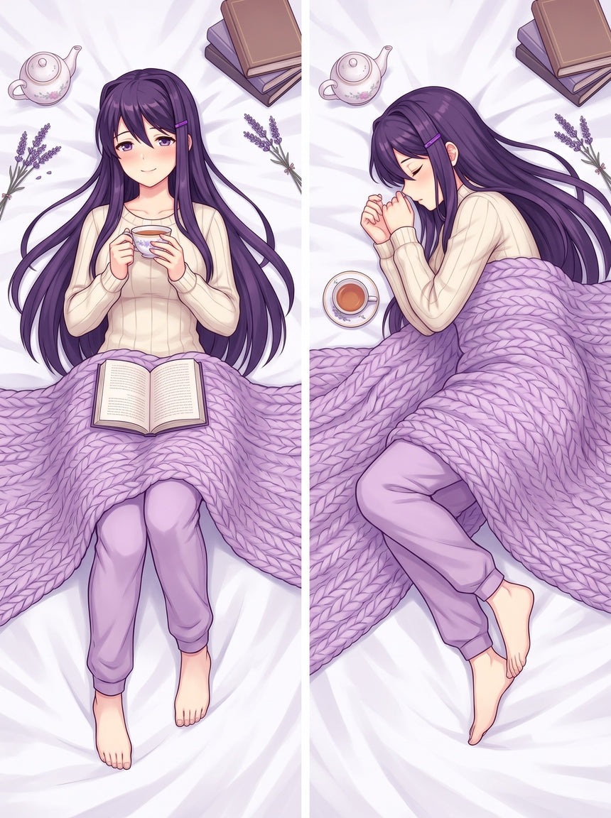 Dakimakura Yuri DDLC Coperta Accogliente e Ora del Tè